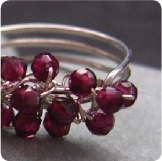Berries Ring :: Sterling Silver & Garnet