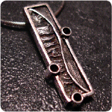 Graphic Necklace :: Sterling Silver & Reticulation