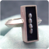 Seedling Ring :: Sterling Silver & Freshwater Pearl